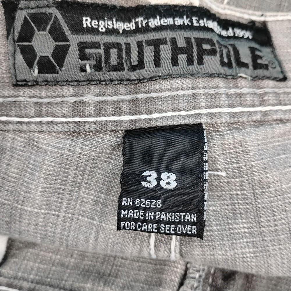 Vintage Southpole Grey Jeans Men's 38x30 Baggy Grunge Skate Jessi Pinkman - Picture 10 of 16